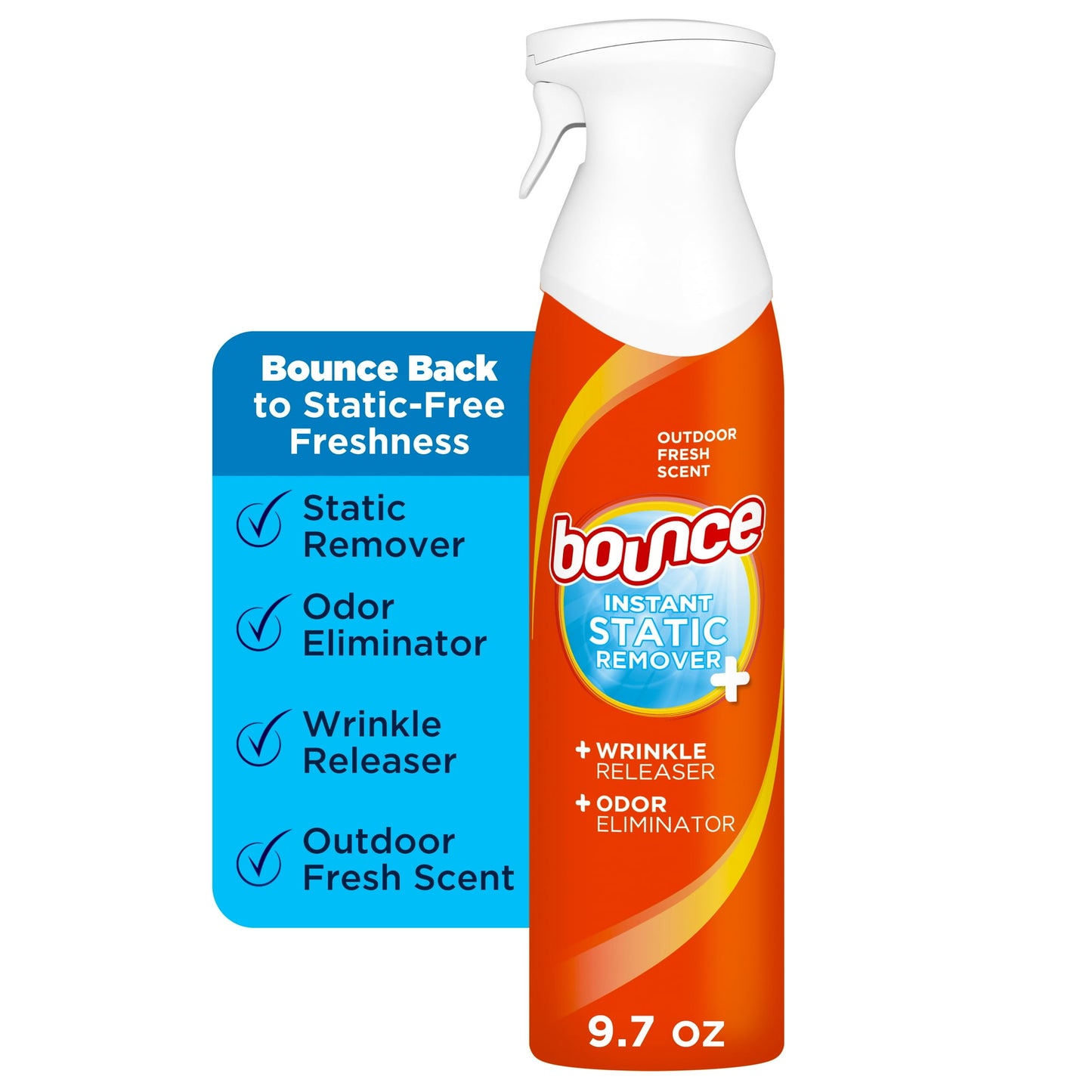 Bounce Rapid Touch-Up 3 Spray para eliminar arrugas en la ropa 275gr