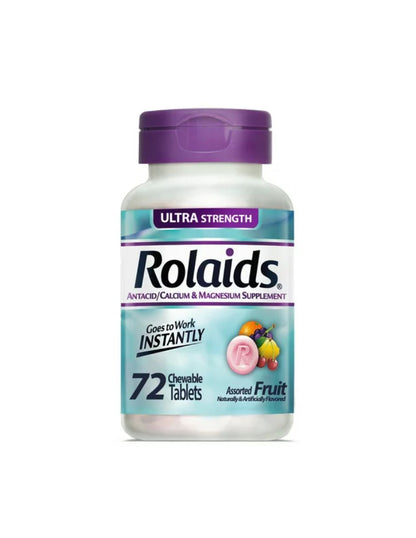 Rolaids Ultra Strength tabletas antiácidas 72 unidades