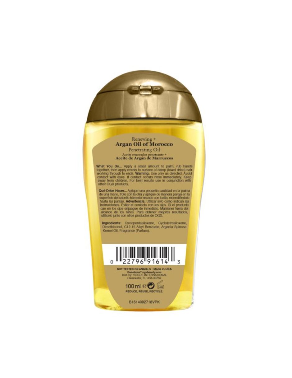 OGX Renewing + Aceite de argán de Marruecos para todo tipo de cabello 100ml