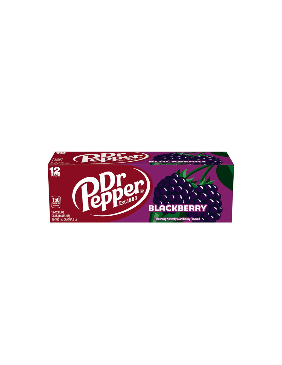 Dr pepper Blackberry 12 latas de 355ml