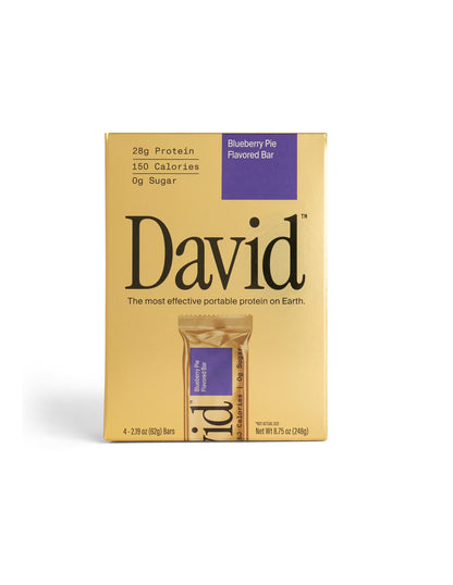Barras de Proteína David Gold 28g 4 barras (sabor a elegir)