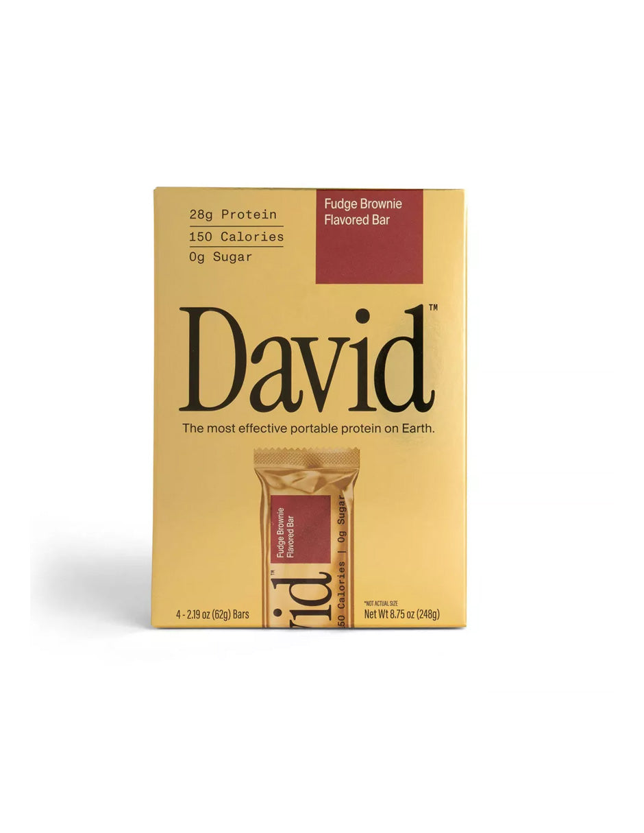 Barras de Proteína David Gold 28g 4 barras (sabor a elegir)