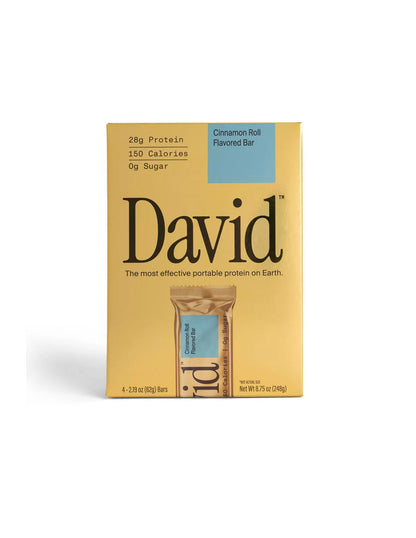 Barras de Proteína David Gold 28g 4 barras (sabor a elegir)