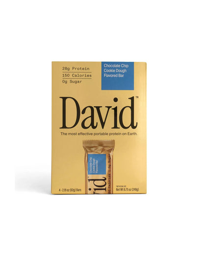 Barras de Proteína David Gold 28g 4 barras (sabor a elegir)