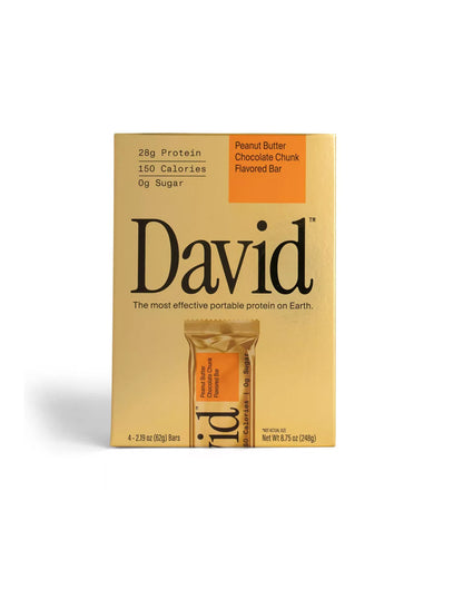 Barras de Proteína David Gold 28g 4 barras (sabor a elegir)