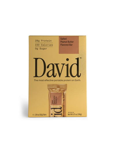 Barras de Proteína David Gold 28g 4 barras (sabor a elegir)