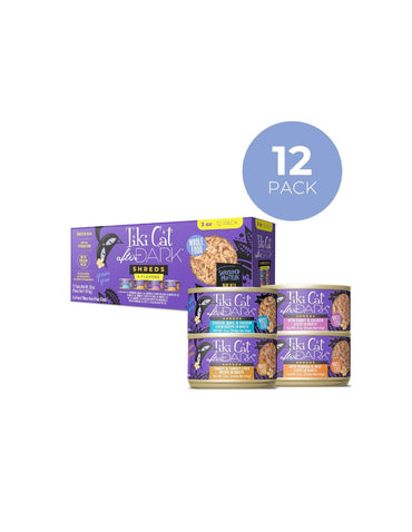 Alimento Húmedo Gato Tiki Cat After Dark Shreds 12 Latas