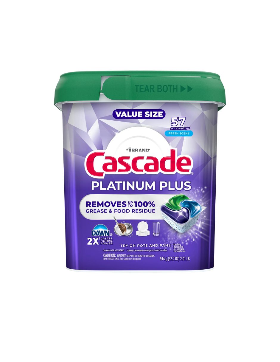 Detergente Lavavajillas Cascade Platinum Plus 57 pods