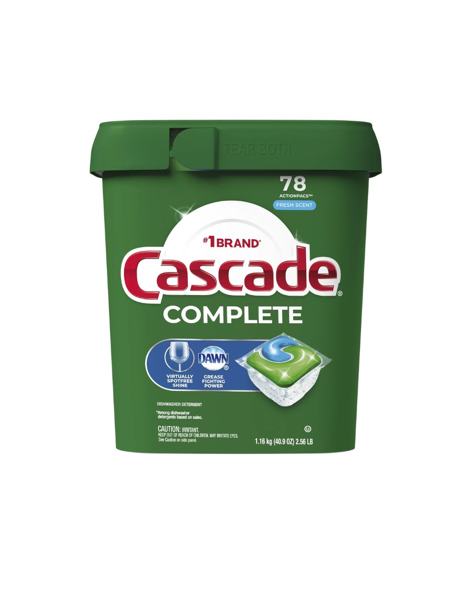Detergente Lavavajillas Cascade Complete 78 pods