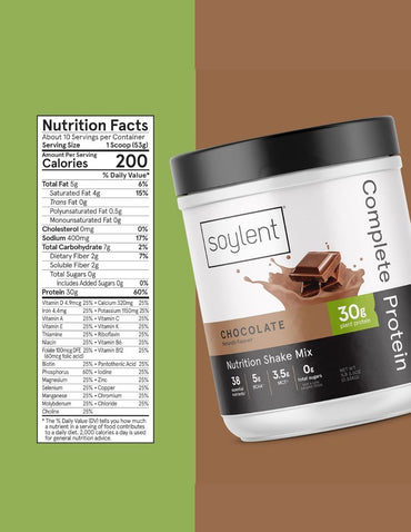Proteína Vegana en Polvo Soylent Chocolate 0.55kg