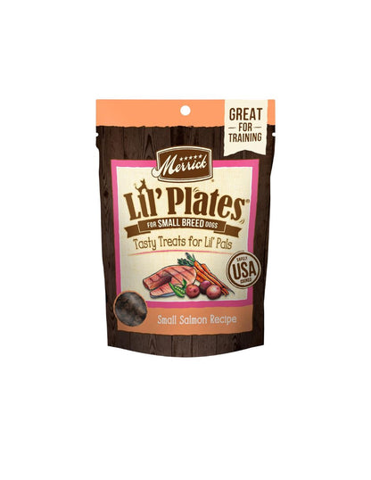 Premios Suaves Merrick Lil' Plates para Perros Pequeños Sabor Salmón 141 g