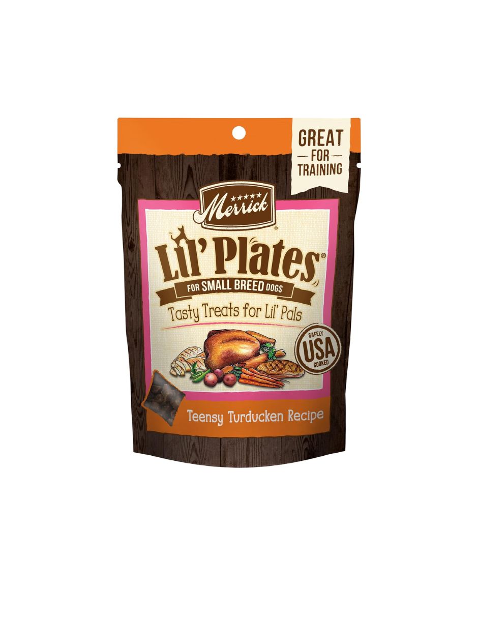 Premios Suaves Merrick Lil' Plates para Perros Pequeños Sabor Turducken 141 g