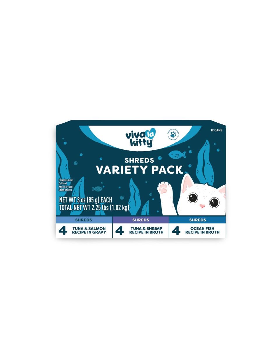 Alimento Húmedo para Gatos Viva La Kitty Adultos Pescado Variado 12 Pack