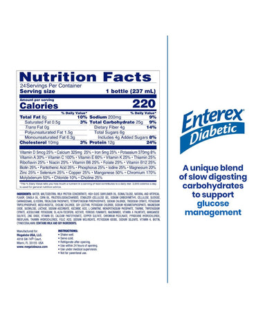 Bebida Nutricional Enterex Control Carbohidratos Vainilla 237 ml 6 pack