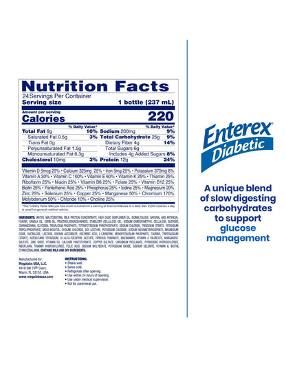 Bebida Nutricional Enterex Control Carbohidratos Vainilla 237 ml 6 pack