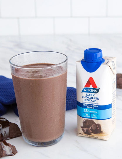 Bebida Proteica Atkins Chocolate Royale Baja en Azúcar 325 ml 12 pack