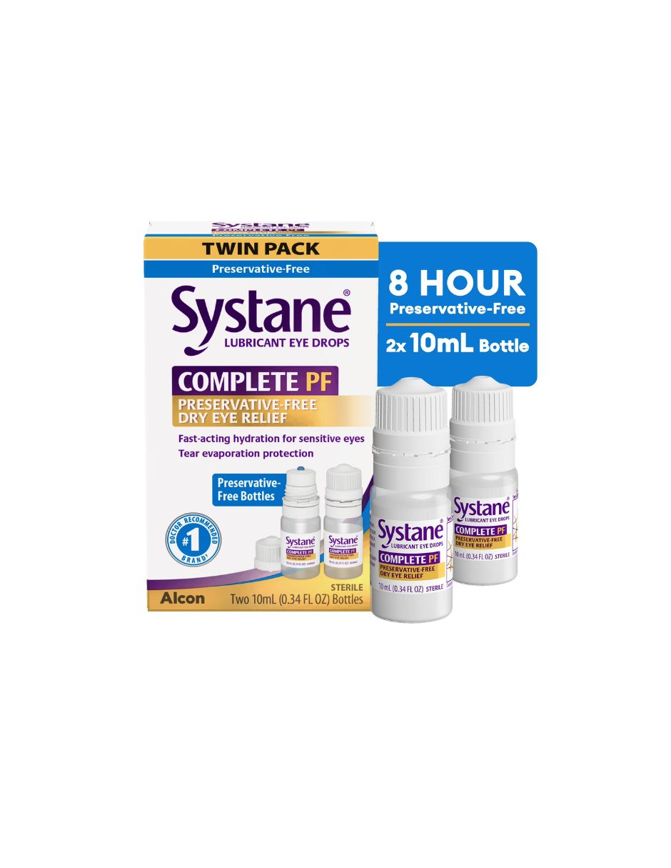 Gotas Lubricantes Systane Complete Sin Conservantes 10 ml 2 pack