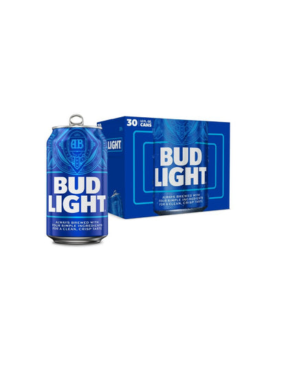 Cerveza Lager Ligera Bud Light 30 Latas 355 ml