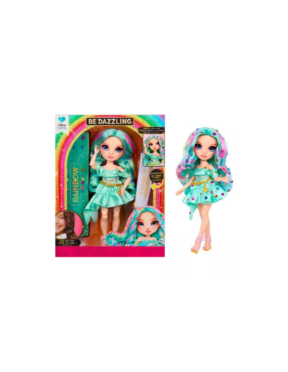 Muñeca Rainbow High Celine Turquesa con Accesorios 28 cm