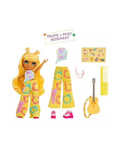 Muñeca Rainbow High Jr Sunny con Guitarra 23 cm