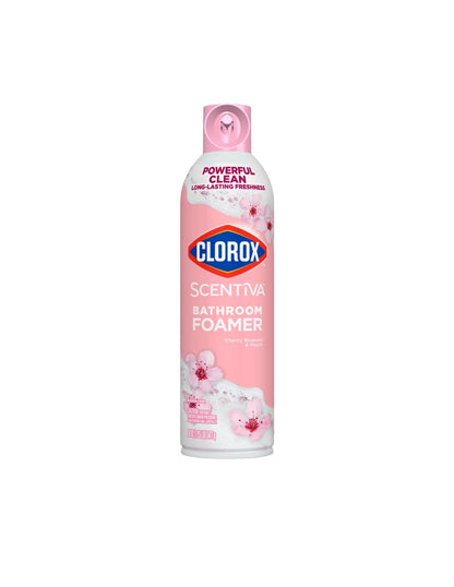 Limpiador Espuma Baño Clorox Scentiva Flor de Cerezo y Durazno 567gr