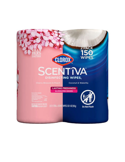 Toallitas Desinfectantes Clorox Scentiva 2x75 Piezas