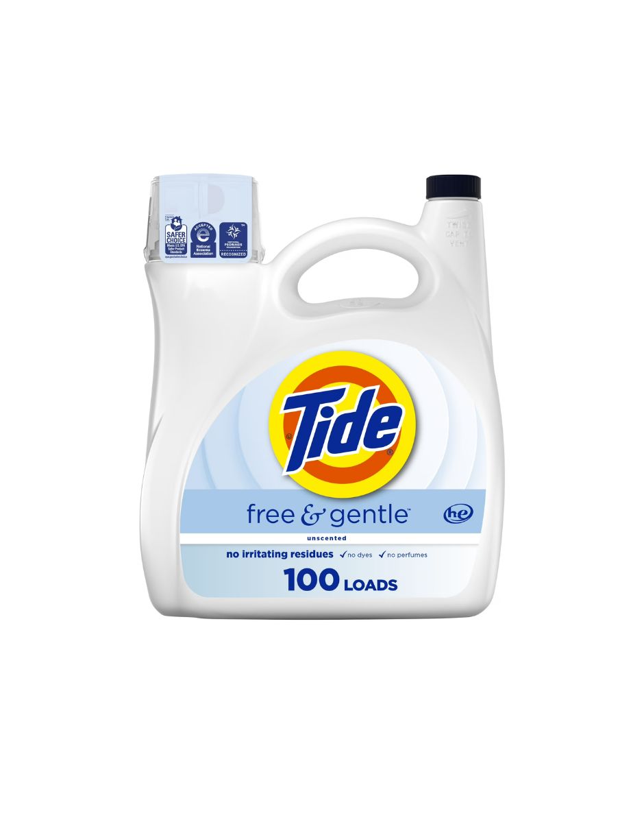 Detergente Líquido Tide Free Gentle Sin Aroma 3.9 L