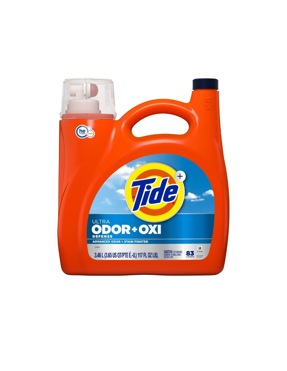 Detergente Líquido Tide Ultra OXI Elimina Olores 3.46 L
