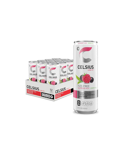 Bebida Energética Celsius Frambuesa Acai Sin Gas 12x355 ml