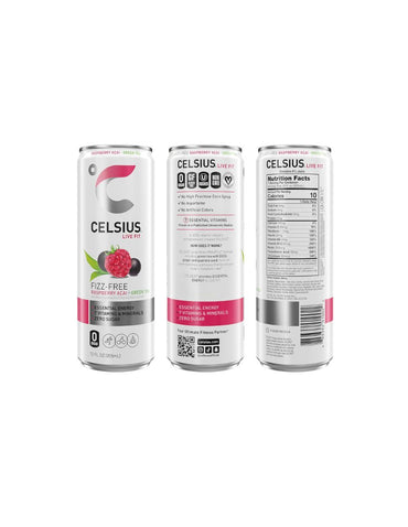 Bebida Energética Celsius Frambuesa Acai Sin Gas 12x355 ml