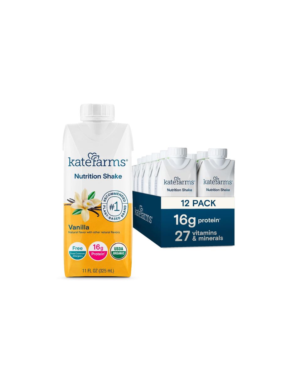 Batido nutricional orgánico completo a base de plantas Kate Farms 12 pack (variedad)
