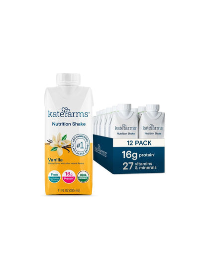 Batido nutricional orgánico completo a base de plantas Kate Farms 12 pack (variedad)