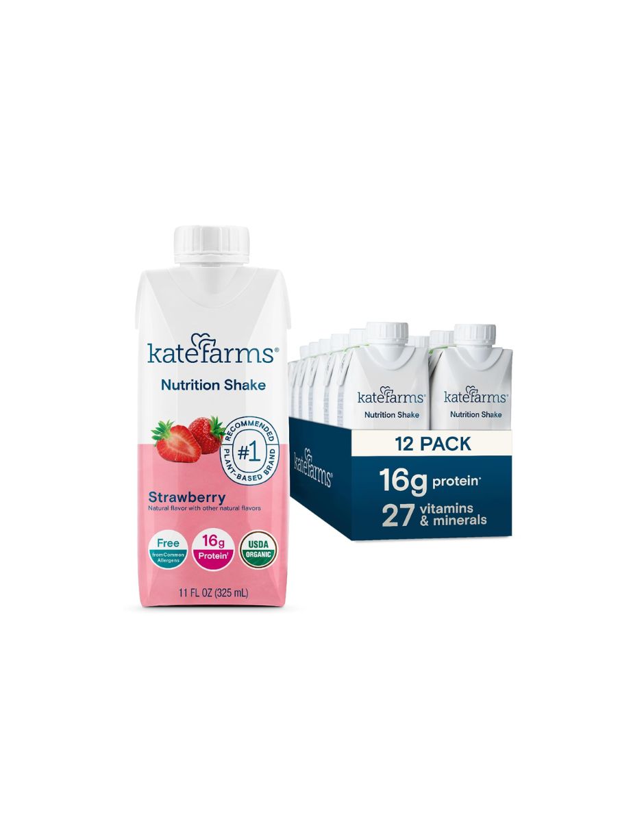 Batido nutricional orgánico completo a base de plantas Kate Farms 12 pack (variedad)