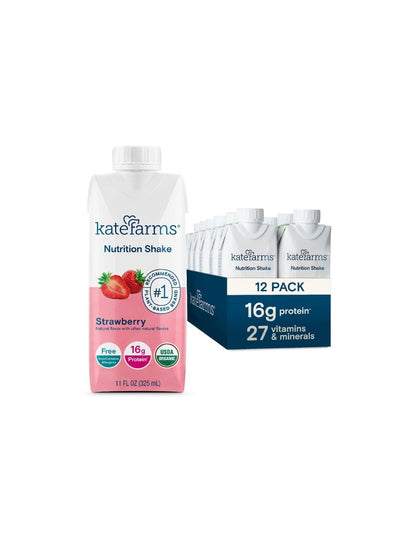 Batido nutricional orgánico completo a base de plantas Kate Farms 12 pack (variedad)