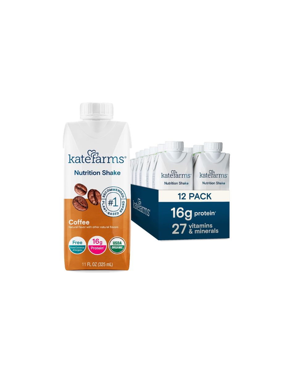Batido nutricional orgánico completo a base de plantas Kate Farms 12 pack (variedad)