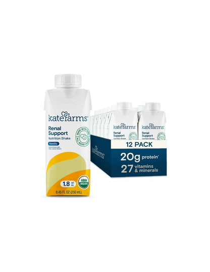 Bebida Nutricional Kate Farms Vainilla Apoyo Renal 12 pack