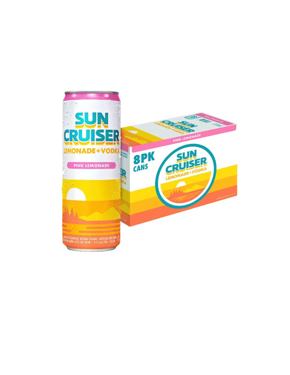 Bebida Preparada Vodka Sun Cruiser Limonada 8 Latas 355 ml