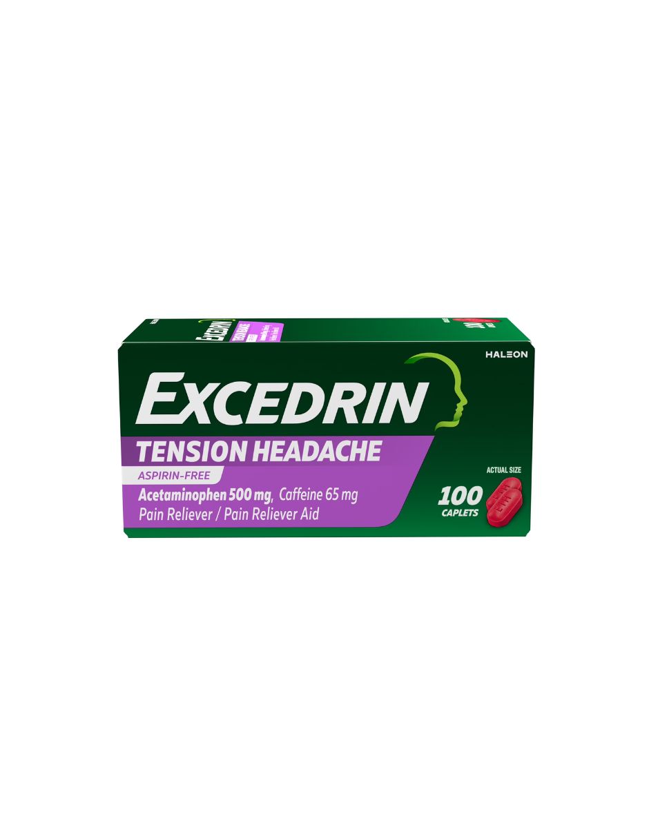 Analgésico Excedrin Tension Headache 100 Tabletas