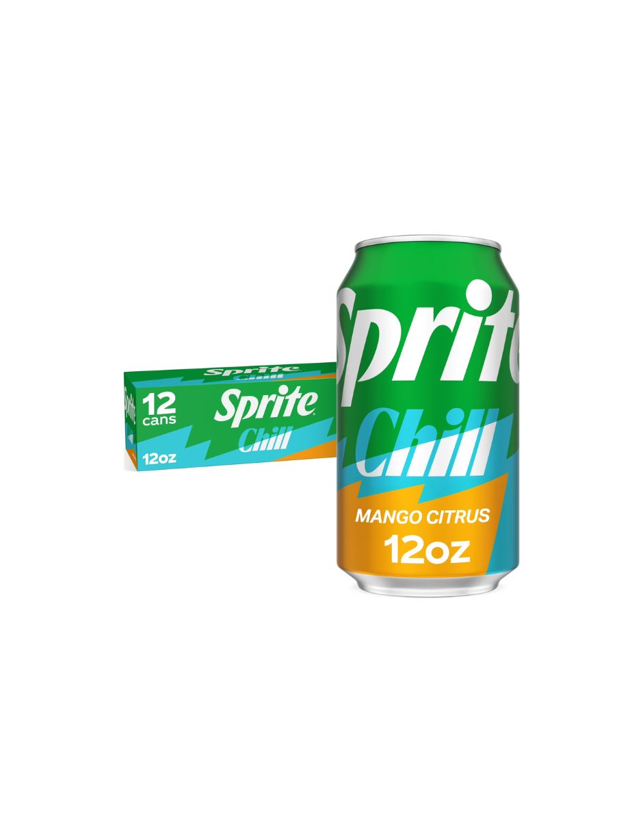 Refresco Sprite Chill Mango Cítrico 12 Latas 355 ml (variedad)