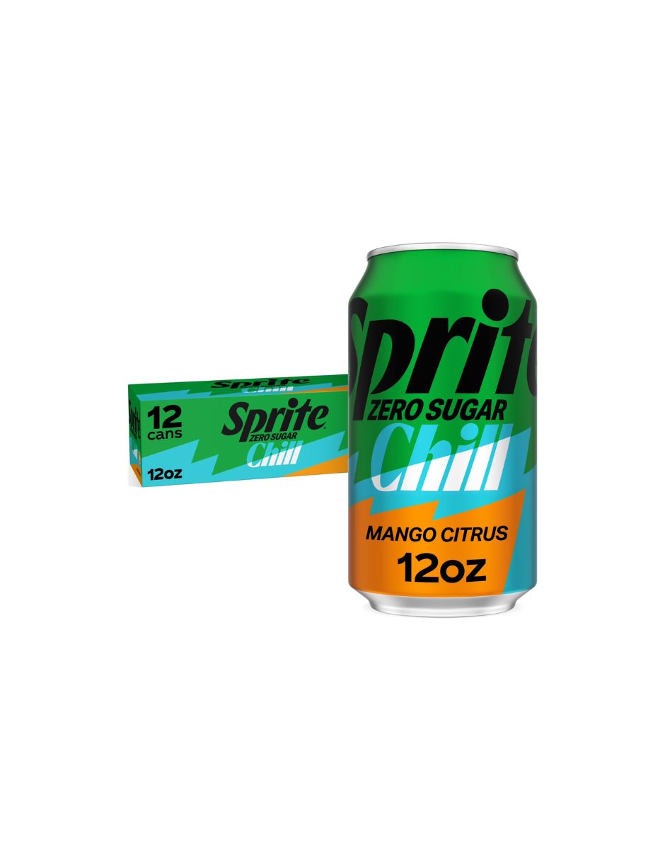 Refresco Sprite Chill Mango Cítrico 12 Latas 355 ml (variedad)