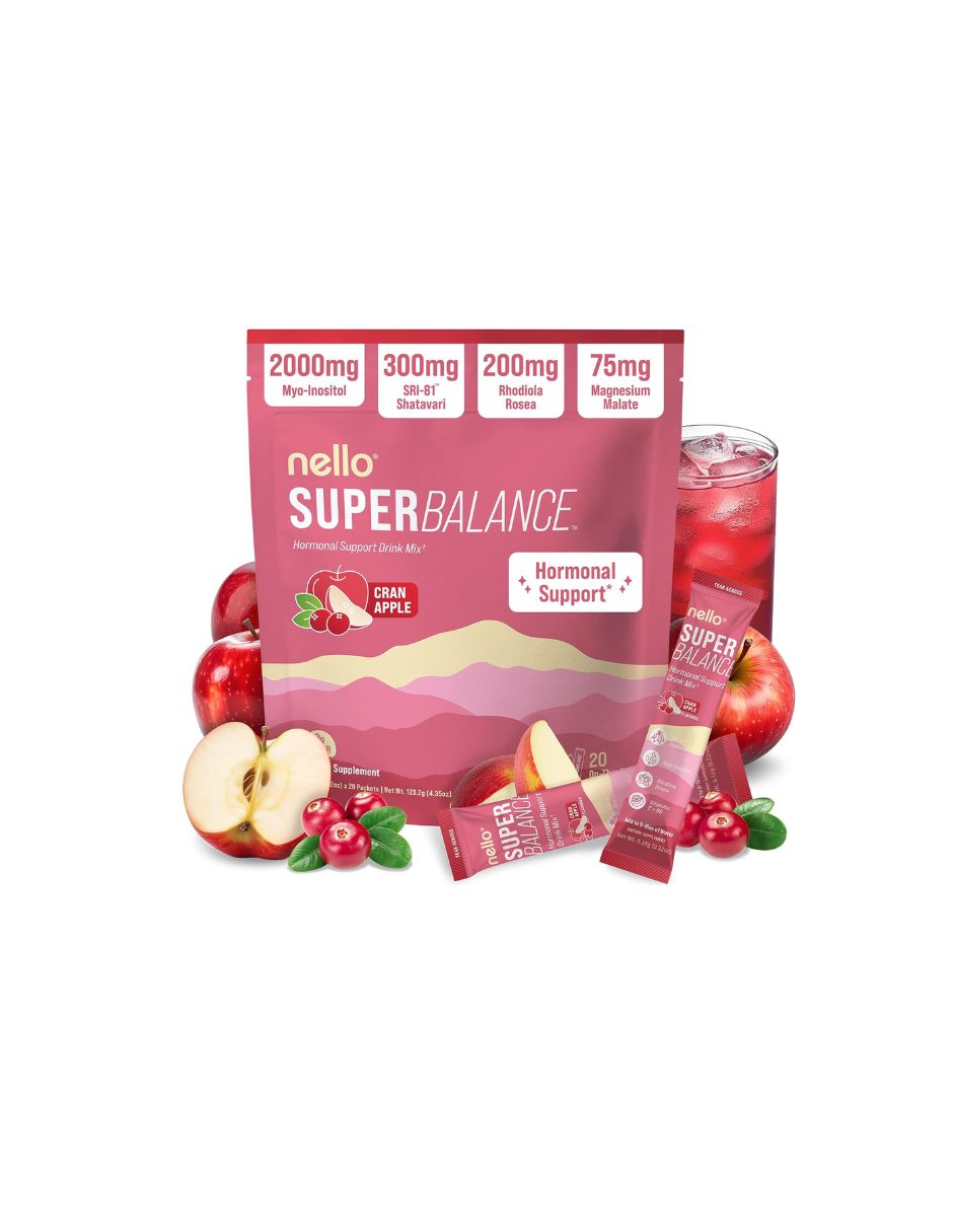 Bebida en Polvo Nello Superbalance Manzana Cran 20 Sobres