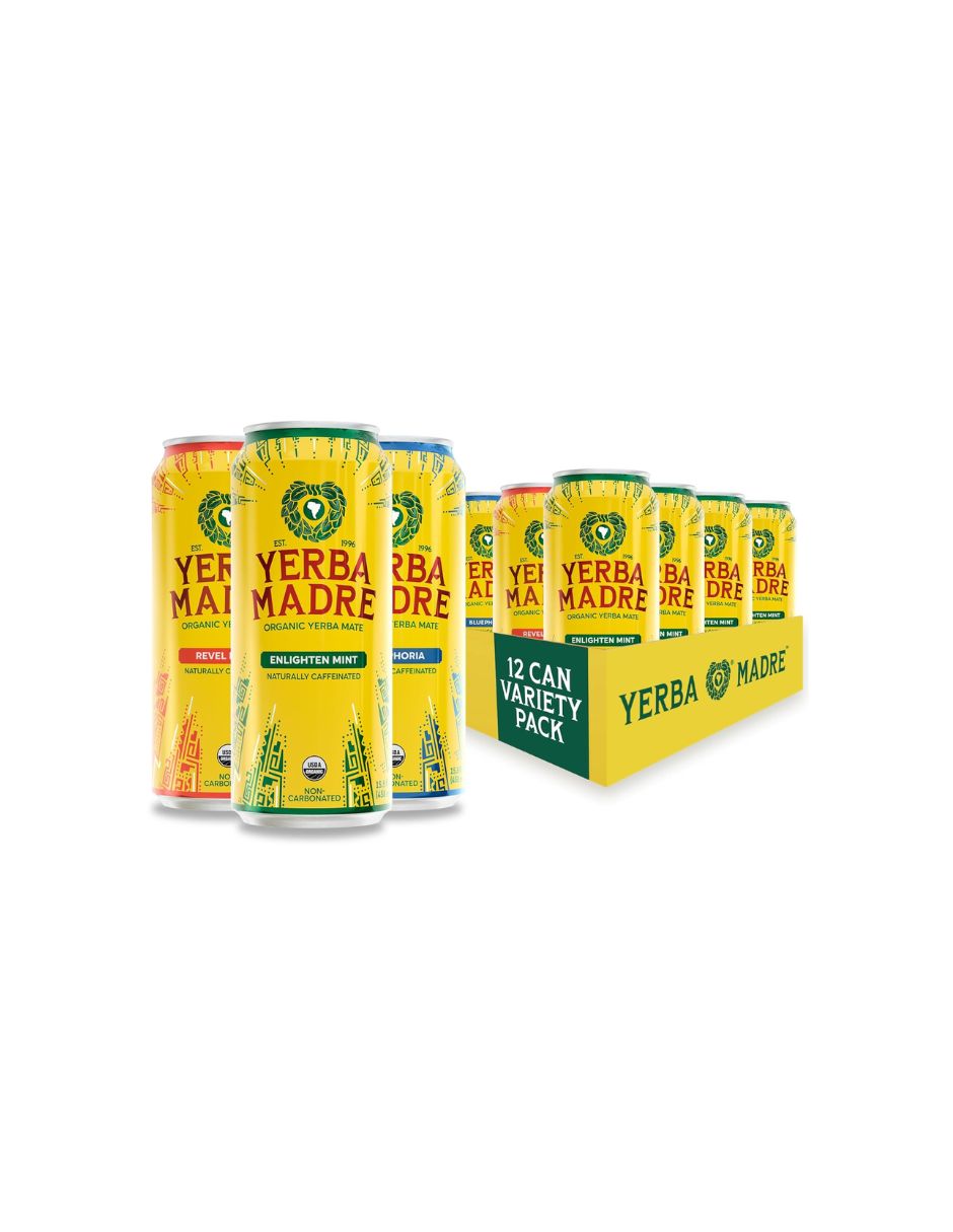 Bebida Energética Yerba Mate sabor variado 12 Latas 458 ml