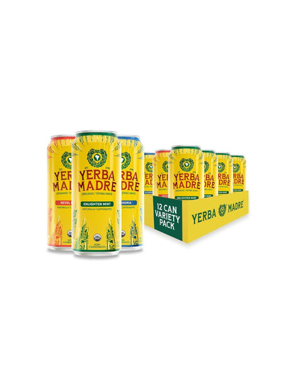 Bebida Energética Yerba Mate sabor variado 12 Latas 458 ml