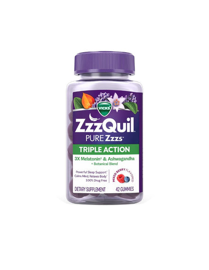 Gomitas Melatonina ZzzQuil Pure Zzzs 6 mg 42 Piezas