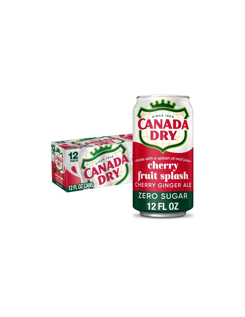 Refresco Ginger Ale Canada Dry Cereza Sin Azúcar 12x355 ml