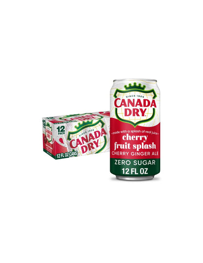 Refresco Ginger Ale Canada Dry Cereza Sin Azúcar 12x355 ml