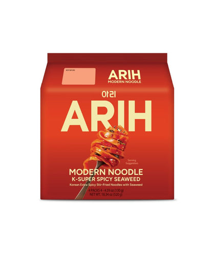 Fideos Coreanos ARIH Algas Picantes Coreanas 4 Pack