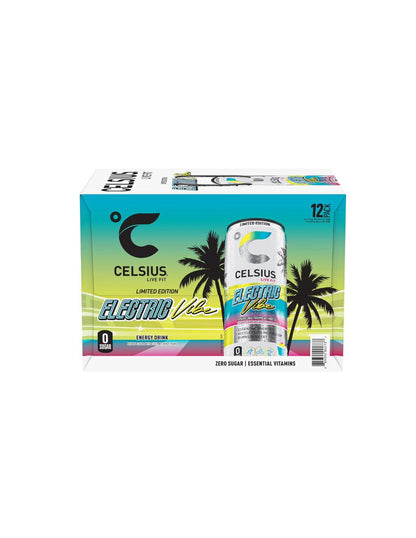Bebida Energética Celsius Electric Vibe 12 latas de 355 ml