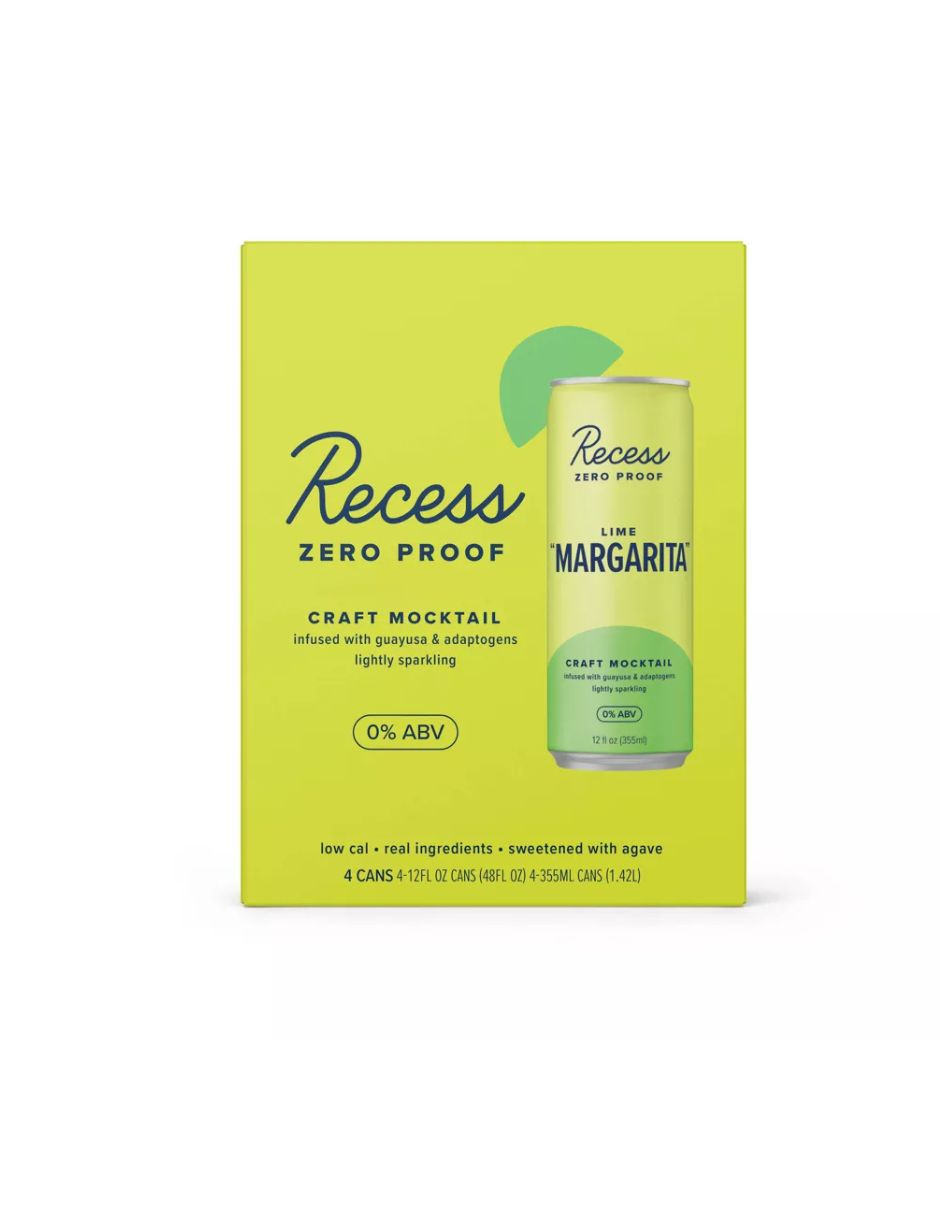 Cóctel Sin Alcohol Recess Margarita Lima 4 pack de 355 ml