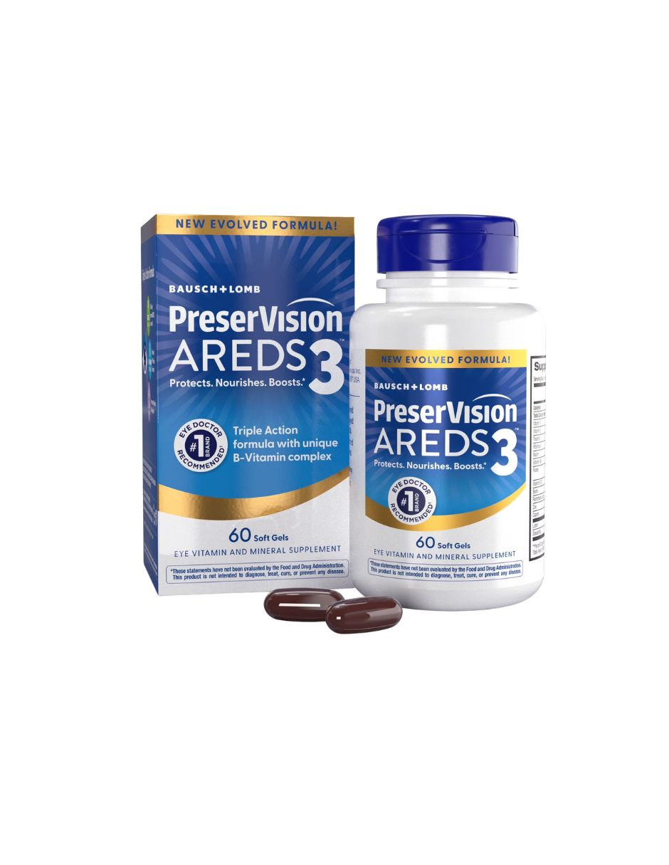 Vitaminas Oculares PreserVision AREDS3 60 Cápsulas